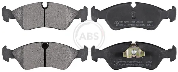 Sapatas do freio dianteiras de disco 36896 ABS