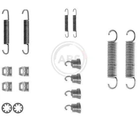 Kit de montagem das sapatas traseiras de tambor Peugeot 505 551A