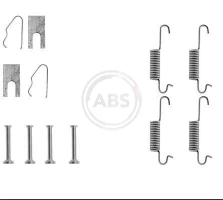 Kit de montagem das sapatas traseiras de tambor Audi 80 B1