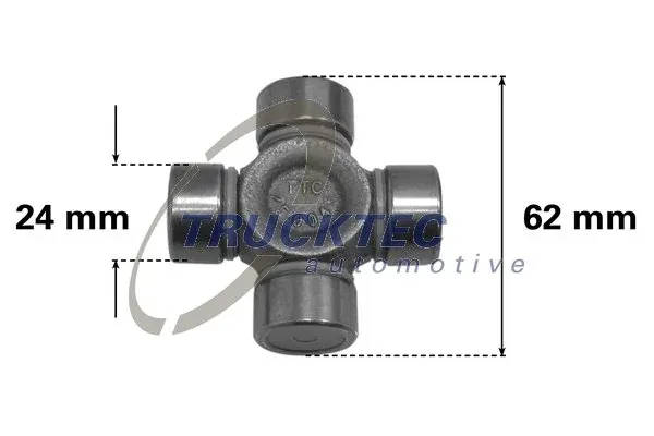 Cruzeta da junta universal traseira 0834111 Trucktec