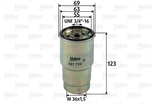 Filtro de combustível 587710 VALEO