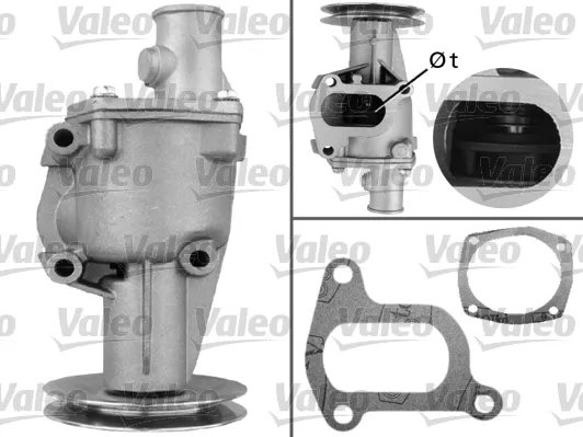 Bomba de água (bomba) de esfriamento 7617364 Fiat/Alfa/Lancia