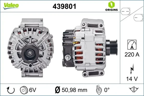 439801 VALEO gerador