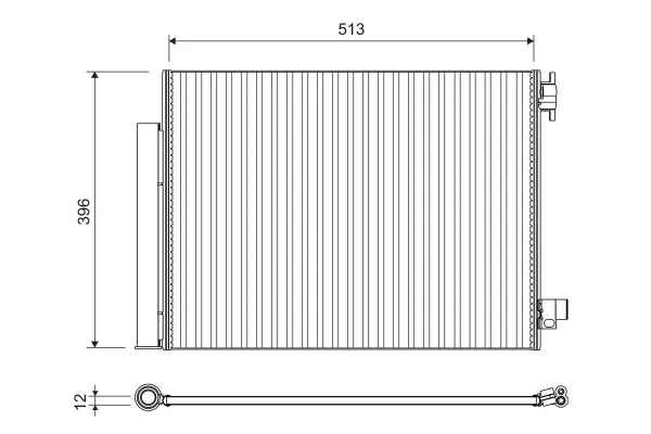 Radiador de aparelho de ar condicionado Renault DUSTER 2 HM
