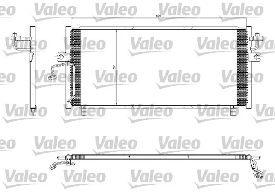 Radiador de aparelho de ar condicionado 817253 VALEO