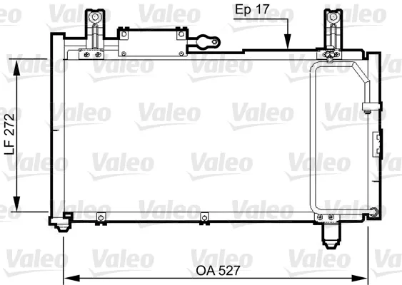 Radiador de aparelho de ar condicionado Suzuki Swift II