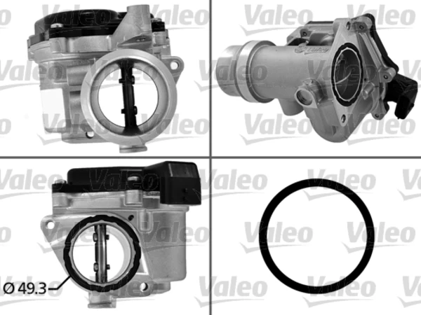 Válvula de borboleta montada para Renault Clio (LU)