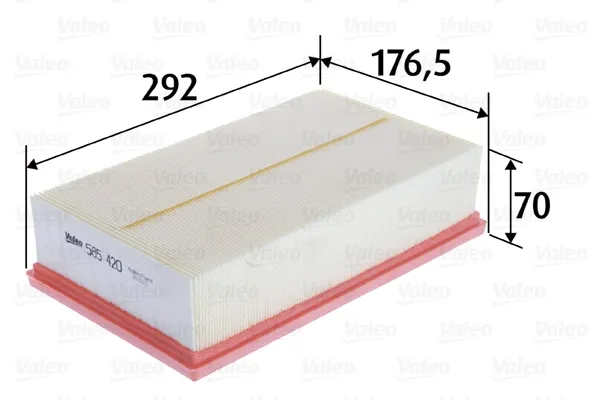 Filtro de ar 585420 VALEO