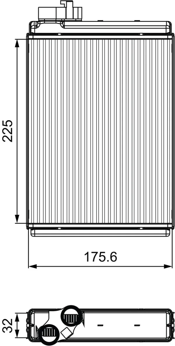 Radiador de forno (de aquecedor) 811507 VALEO
