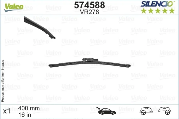 Limpa-pára-brisas de vidro traseiro 6000617743 Fiat/Alfa/Lancia