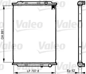 Radiador de esfriamento de motor 733523 VALEO