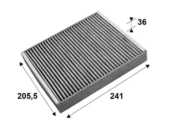 Filtro de salão 715659 VALEO