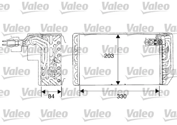 Vaporizador de aparelho de ar condicionado Peugeot 607 9D, 9U