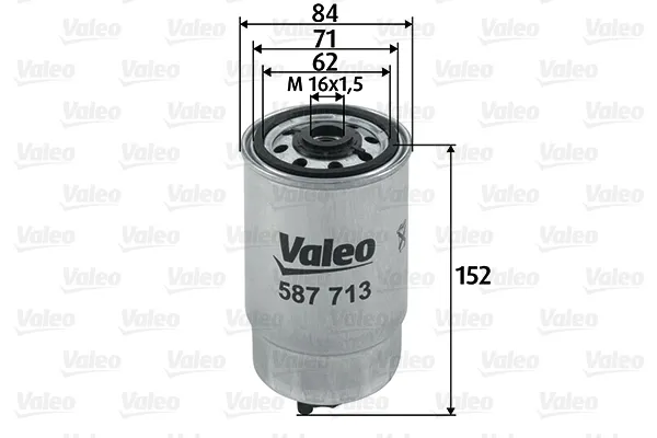 Filtro de combustível 587713 VALEO