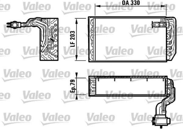 Vaporizador de aparelho de ar condicionado para Peugeot 605 (6B)