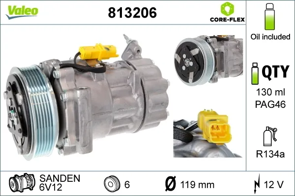 Compressor de aparelho de ar condicionado MINI Cooper R56