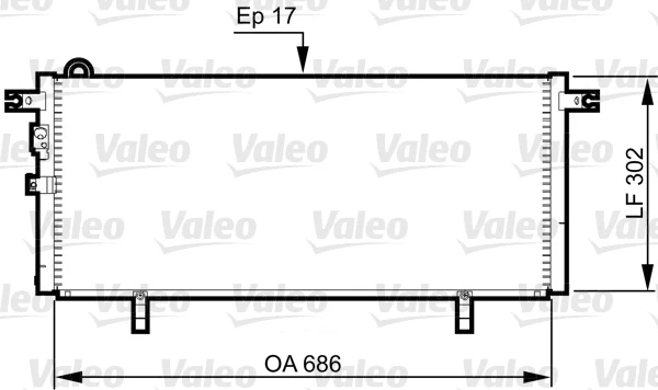 Radiador de aparelho de ar condicionado para Mitsubishi Pajero (H60, H70)