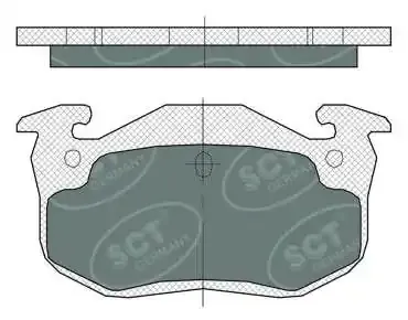 Compre Sapatas do freio traseiras de disco Citroen Saxo  S0, S1