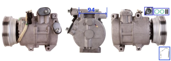 Compressor de aparelho de ar condicionado para KIA Rio (DE)