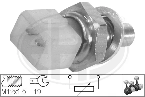 Sensor de temperatura do fluido de esfriamento 330132 ERA
