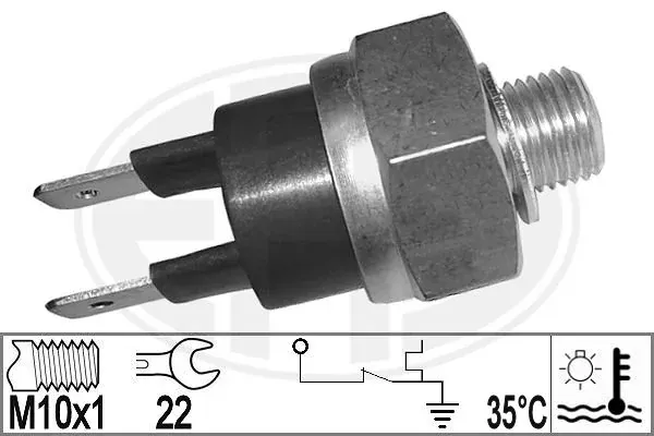Sensor de temperatura do fluido de esfriamento 330960 ERA