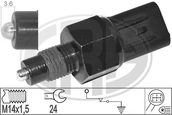 Sensor de ativação das luzes de marcha à ré 330569 ERA