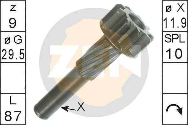 Kit de reparação do motor de arranco para Peugeot Bipper (A)