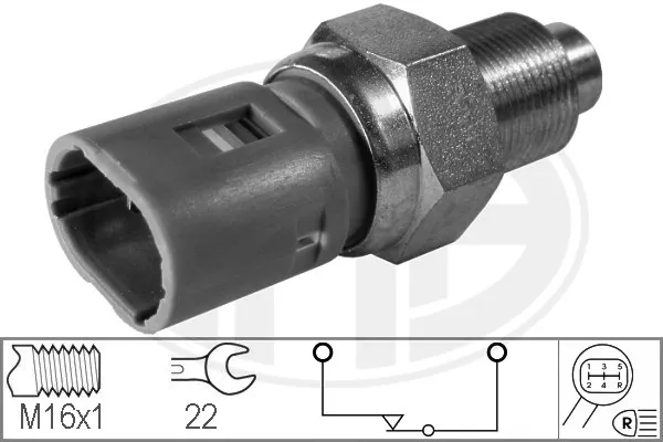 Sensor de ativação das luzes de marcha à ré 330253 ERA
