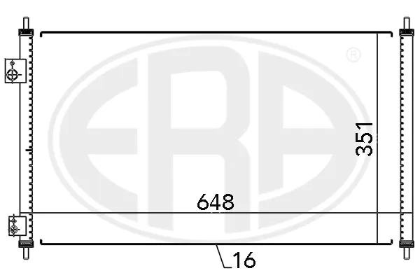 Radiador de aparelho de ar condicionado Honda Civic 7 EU, EP, EV