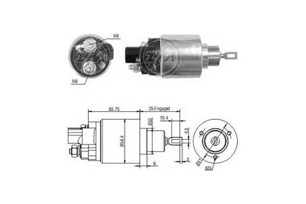 ZM978 ERA relê retrator do motor de arranco