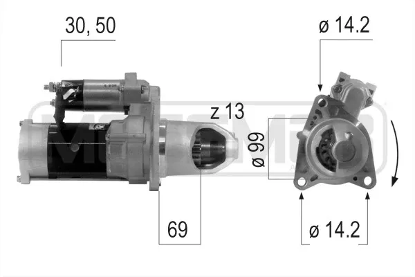 Motor de arranco 220618 ERA