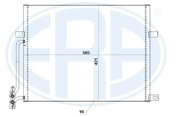 Radiador de aparelho de ar condicionado 667233 ERA
