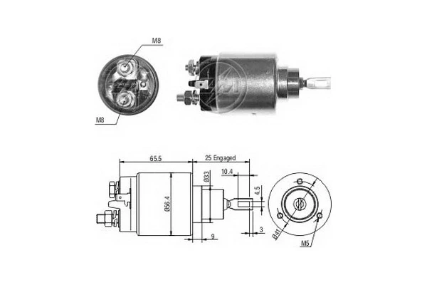 ZM1777 ERA relê retrator do motor de arranco