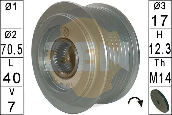 Polia do gerador ZN5598 ERA