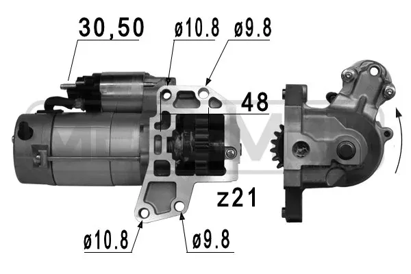 Motor de arranco 220801 ERA