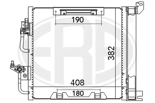 Radiador de aparelho de ar condicionado Opel Astra L35