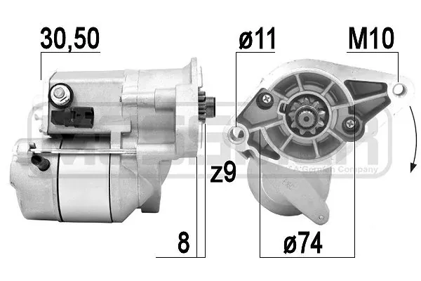Motor de arranco 220924A ERA