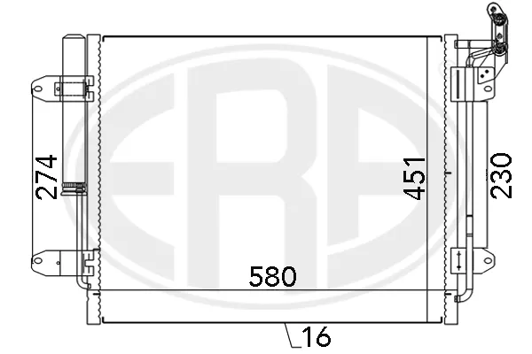Radiador de aparelho de ar condicionado Volkswagen Tiguan 1 5N1, 5N2