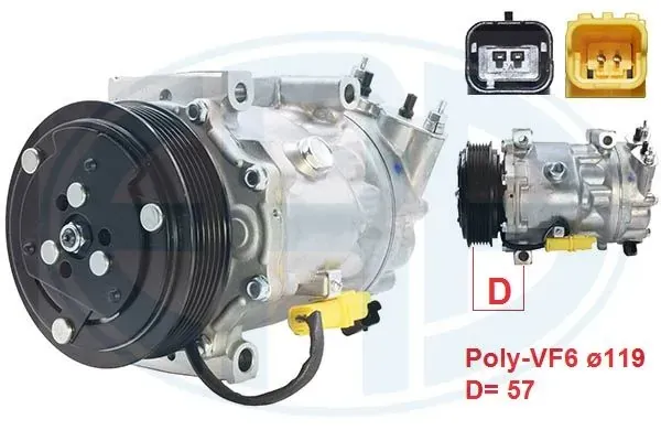 Compressor de aparelho de ar condicionado 670079 ERA