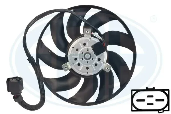 Ventilador elétrico de esfriamento montado (motor + roda de aletas) 352119 ERA