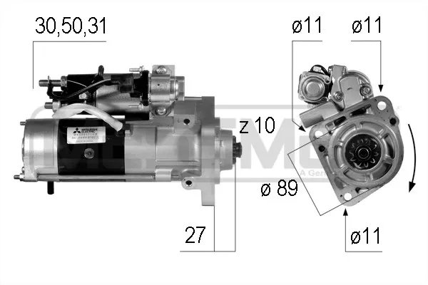 Motor de arranco 220555 ERA