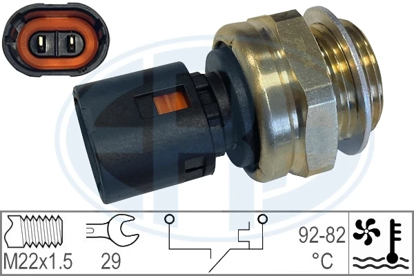 330181 ERA sensor de temperatura do fluido de esfriamento (de ativação de ventilador do radiador)