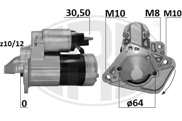 Motor de arranco 220396 ERA