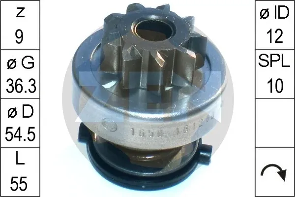Roda-livre do motor de arranco ZN1650 ERA