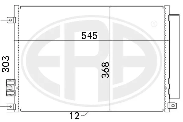 Radiador de aparelho de ar condicionado Fiat 500 312