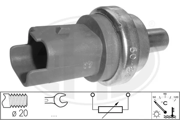 Sensor de temperatura do fluido de esfriamento MINI Cooper R56