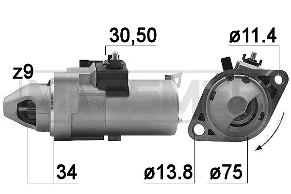 Motor de arranco 220988A ERA