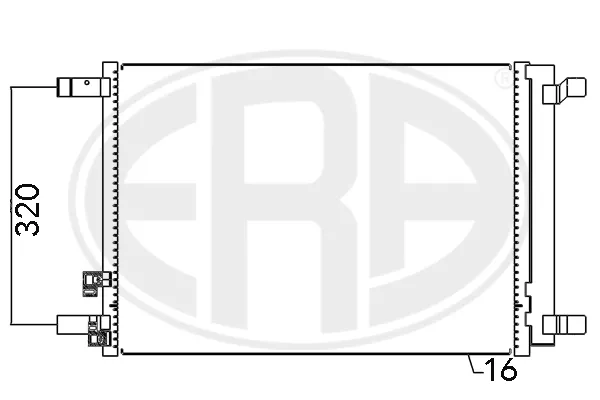 Radiador de aparelho de ar condicionado Seat Ibiza 5 KJ1, KJG