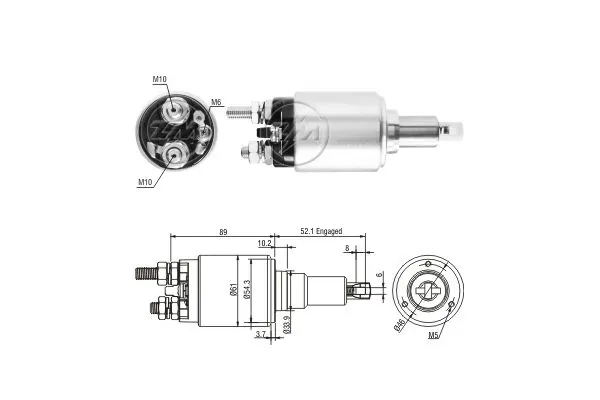 Relê retrator do motor de arranco ZM5639 ERA