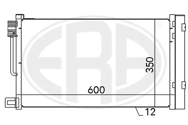Radiador de aparelho de ar condicionado Opel Corsa X12